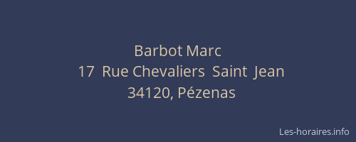 Barbot Marc