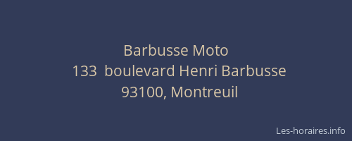 Barbusse Moto