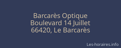 Barcarès Optique