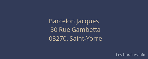 Barcelon Jacques
