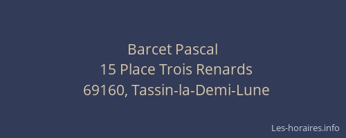 Barcet Pascal