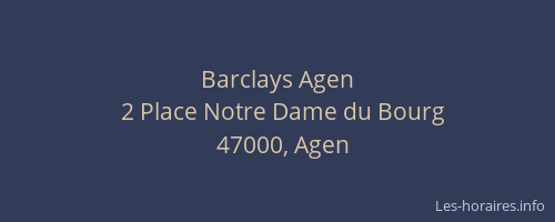 Barclays Agen