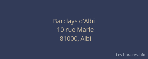 Barclays d'Albi