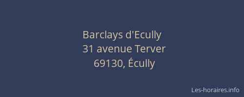Barclays d'Ecully