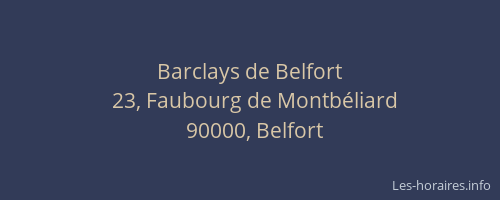 Barclays de Belfort