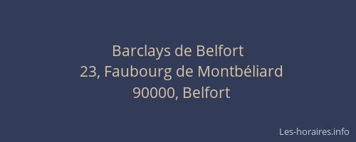 Barclays de Belfort
