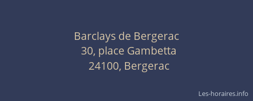 Barclays de Bergerac