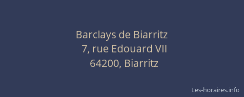 Barclays de Biarritz