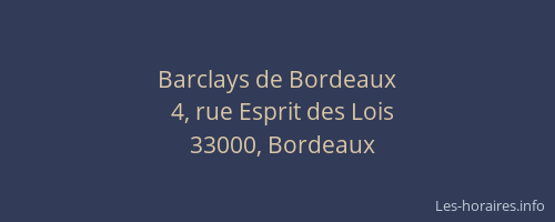 Barclays de Bordeaux
