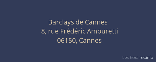 Barclays de Cannes