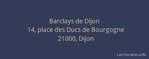 Barclays de Dijon