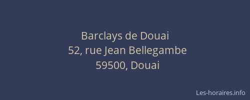Barclays de Douai