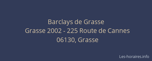 Barclays de Grasse
