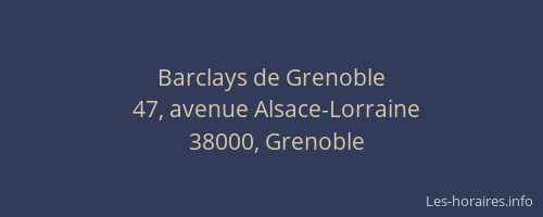 Barclays de Grenoble
