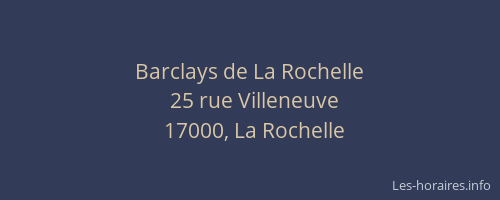 Barclays de La Rochelle