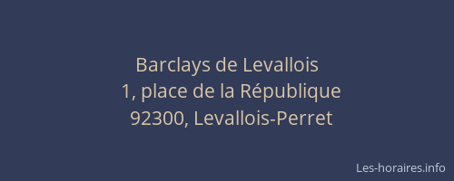 Barclays de Levallois