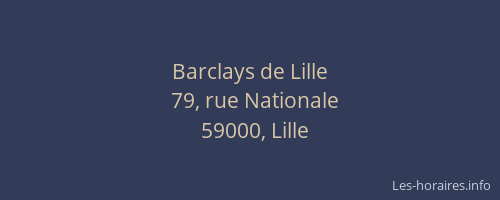 Barclays de Lille