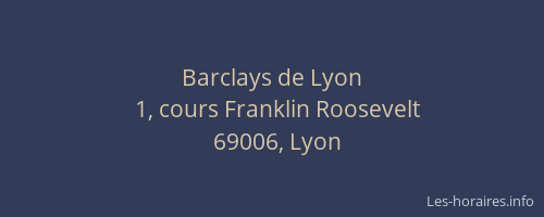 Barclays de Lyon