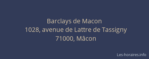 Barclays de Macon