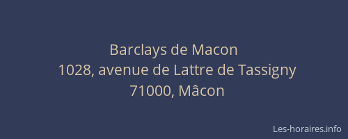 Barclays de Macon