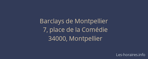 Barclays de Montpellier