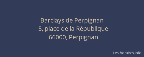 Barclays de Perpignan