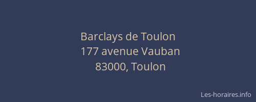 Barclays de Toulon