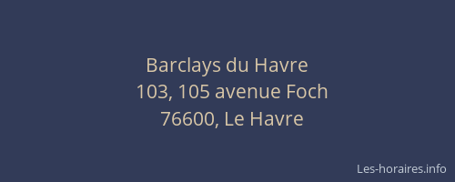 Barclays du Havre