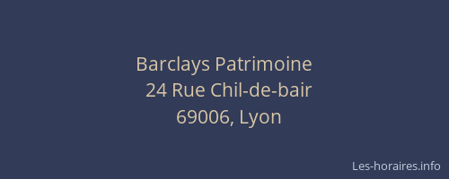 Barclays Patrimoine