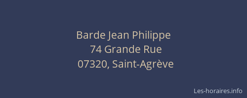 Barde Jean Philippe