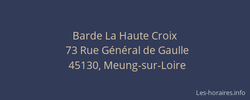 Barde La Haute Croix