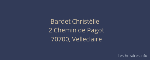 Bardet Christèlle