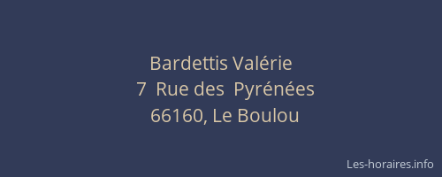Bardettis Val&eacute;rie