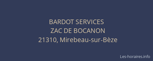 BARDOT SERVICES
