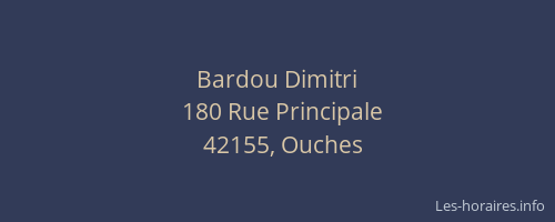 Bardou Dimitri