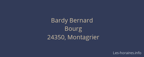 Bardy Bernard
