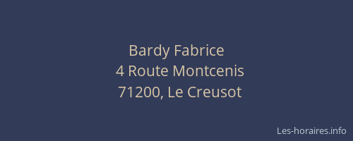 Bardy Fabrice