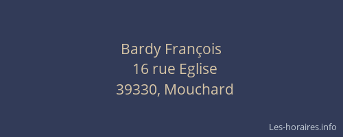 Bardy François