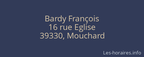 Bardy François