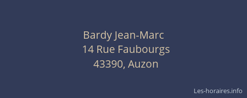 Bardy Jean-Marc