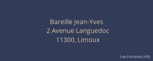 Bareille Jean-Yves