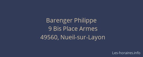 Barenger Philippe