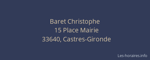 Baret Christophe