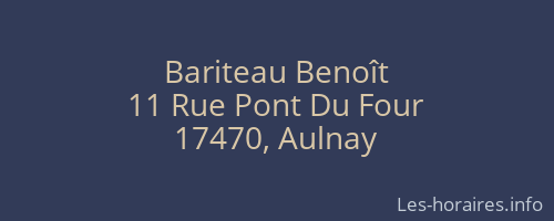 Bariteau Benoît