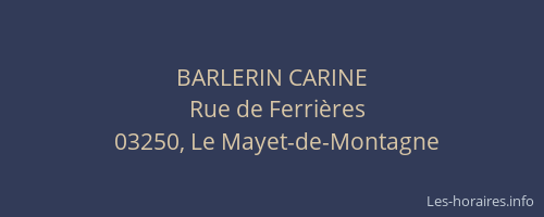 BARLERIN CARINE