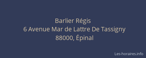 Barlier R&eacute;gis