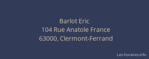 Barlot Eric