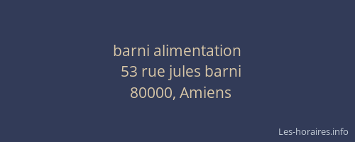barni alimentation