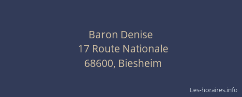 Baron Denise