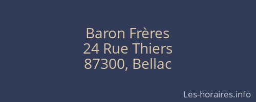 Baron Frères